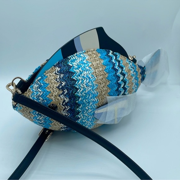 Kate Spade New York Fish Wicker Crossbody Bag 🎣🌊 - Picture 4 of 7
